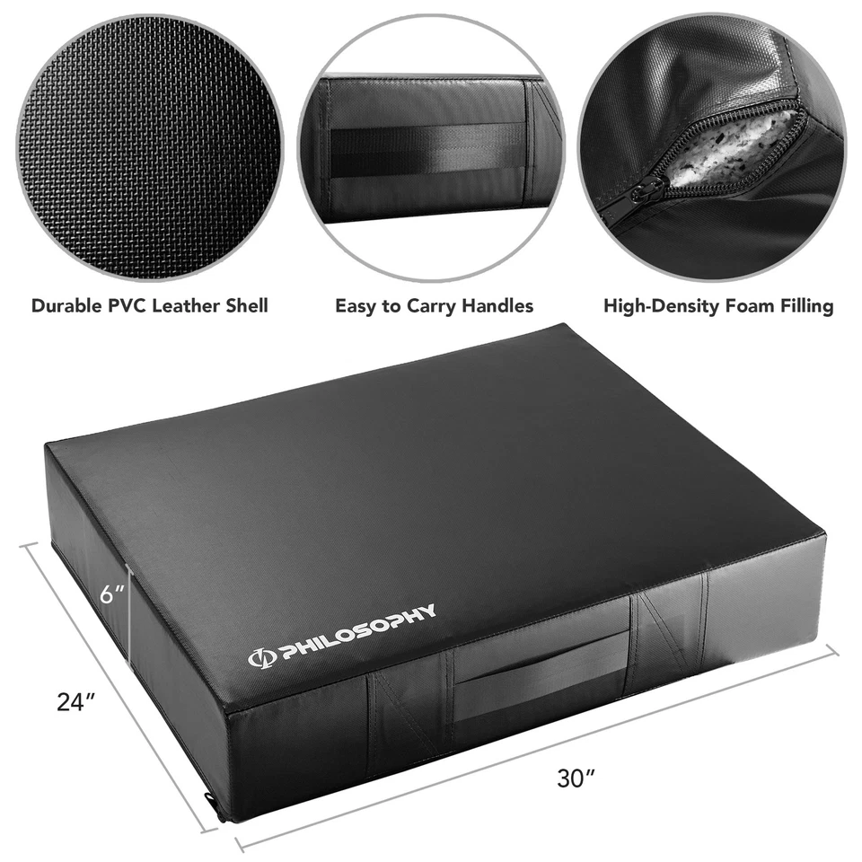 Weightlifting Crash Drop Pads 24" x 30" x 6" Thick - Set of 2 Silencer Drop Pads - Image 4 of 4