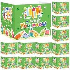 12 PCS Desk Dividers Students Privacy Folders Bright Testing Panels 15.76 x 13.3