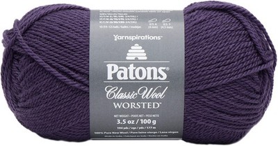 Patons Classic Wool Yarn, Purple Night