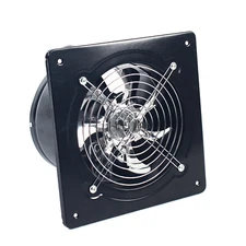 7" Super Quite Wall Exhaust Fan Bathroom Kitchen Garage Ventilation Vent Black