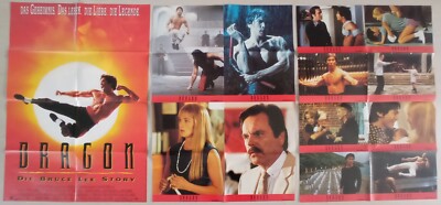 E53 Kinoplakat + 12x Aushangfotos DRAGON  Die Bruce Lee Story  Jason Scott Lee