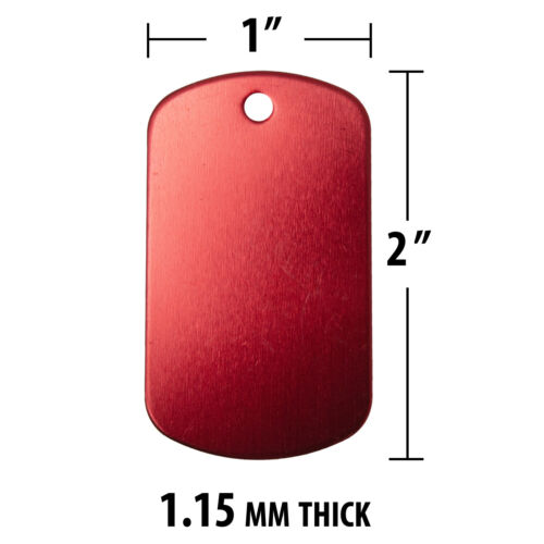 Bulk eloxiertes Aluminium Metall Militär GI Hundeetiketten für Lasergravur/Basteln - Bild 68 von 78