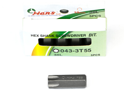 HANS TOOLS 10mm TORX Bits wahlweise T45 T50 T55 in S2 Werkzeugstahl HRC 60 TX