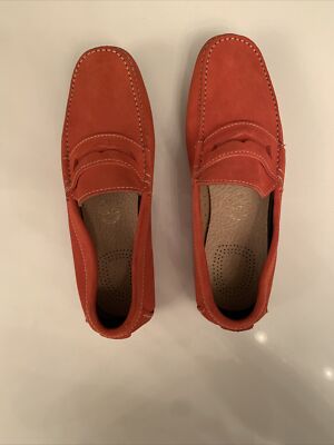 A.Testoni Driving Loafers Suede Mens Shoe Size US 7.5 $580 