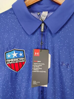 Under Armour American Sports Network Short Sleeve Polo Shirt Womens Fits Small