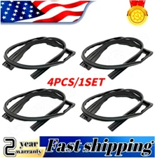 4PC Door Glass Run Channel Weather Window Seal For Honda Accord Sedan 2003-2007