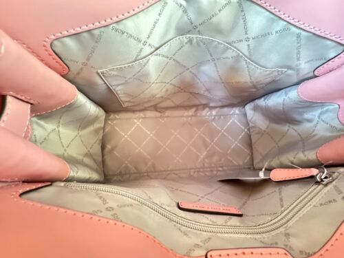 MICHAEL KORS HAMILTON MD SATCHEL SHOULDER BAG + WALLET EXOTIC EMBOSSED PRIMROSE - Picture 8 of 21