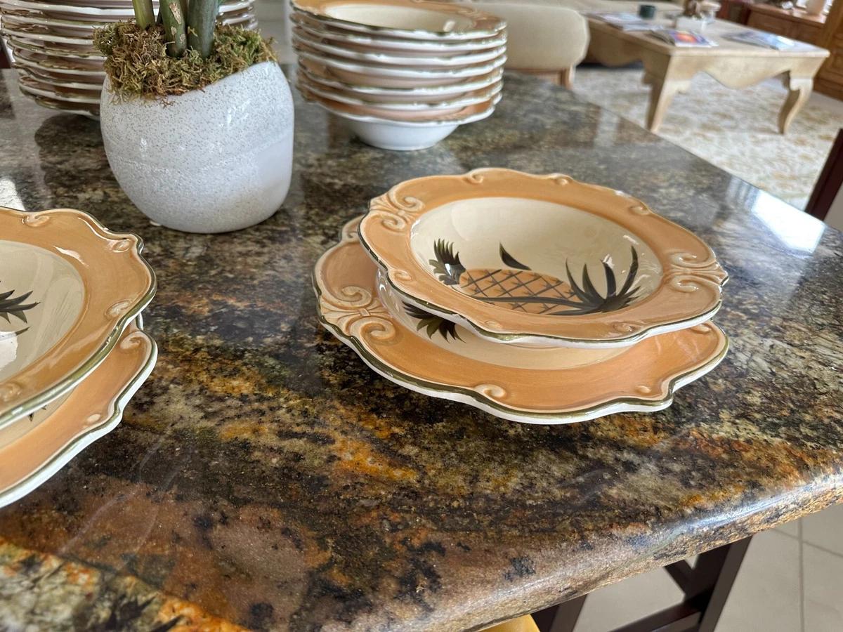 SAUVIGNON PINEAPPLE DINNER PLATE SET eBay
