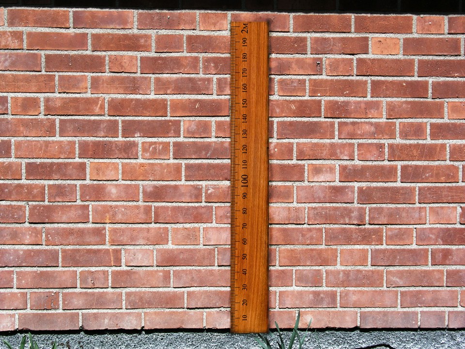 Ruler wall Vinyl decal sticker growth chart DIY wooden vintage height ...