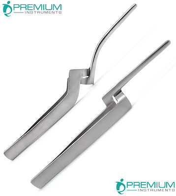 2 Pcs Articulating Paper Forcep Curved, Straight 6'' Dental Surgical Instruments