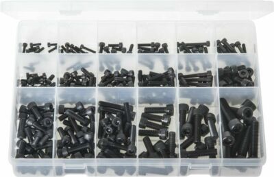 Sortiment ''Max Box'' Innensechskantschrauben - Zylinderkopf - metrisch schwarz - 270 Stück - AB562