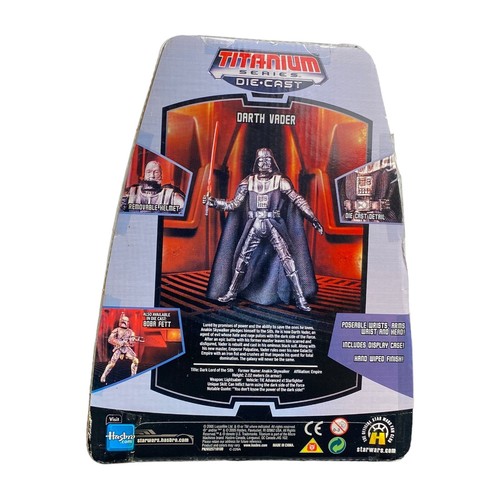 New 2005 Hasbro Star Wars Titanium Series Die-Cast Darth Vader Figure Sealed 653569120568 | eBay