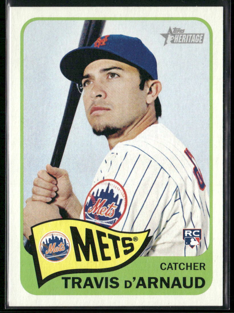 2014 Topps Heritage #H592 Travis d'Arnaud