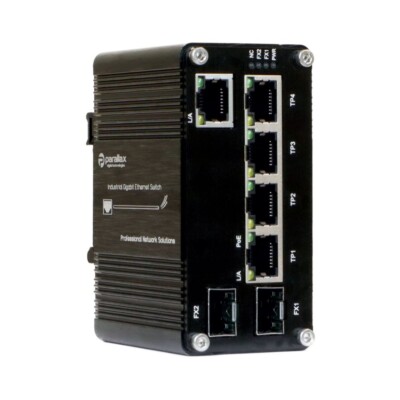 5 Port 10/100/1000 BASE-T PoE+ + 2 Port BASE-X SFP Industrial PoE+ Extender