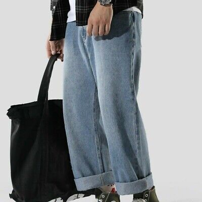 oversized denim pants