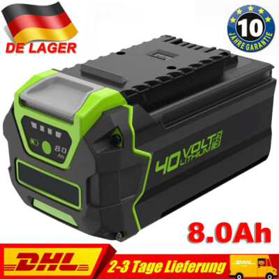 40 Volt 8.0Ah Für Greenworks 40V Akku G-MAX 29462 29472 29252 Li-Ion Batterie DE