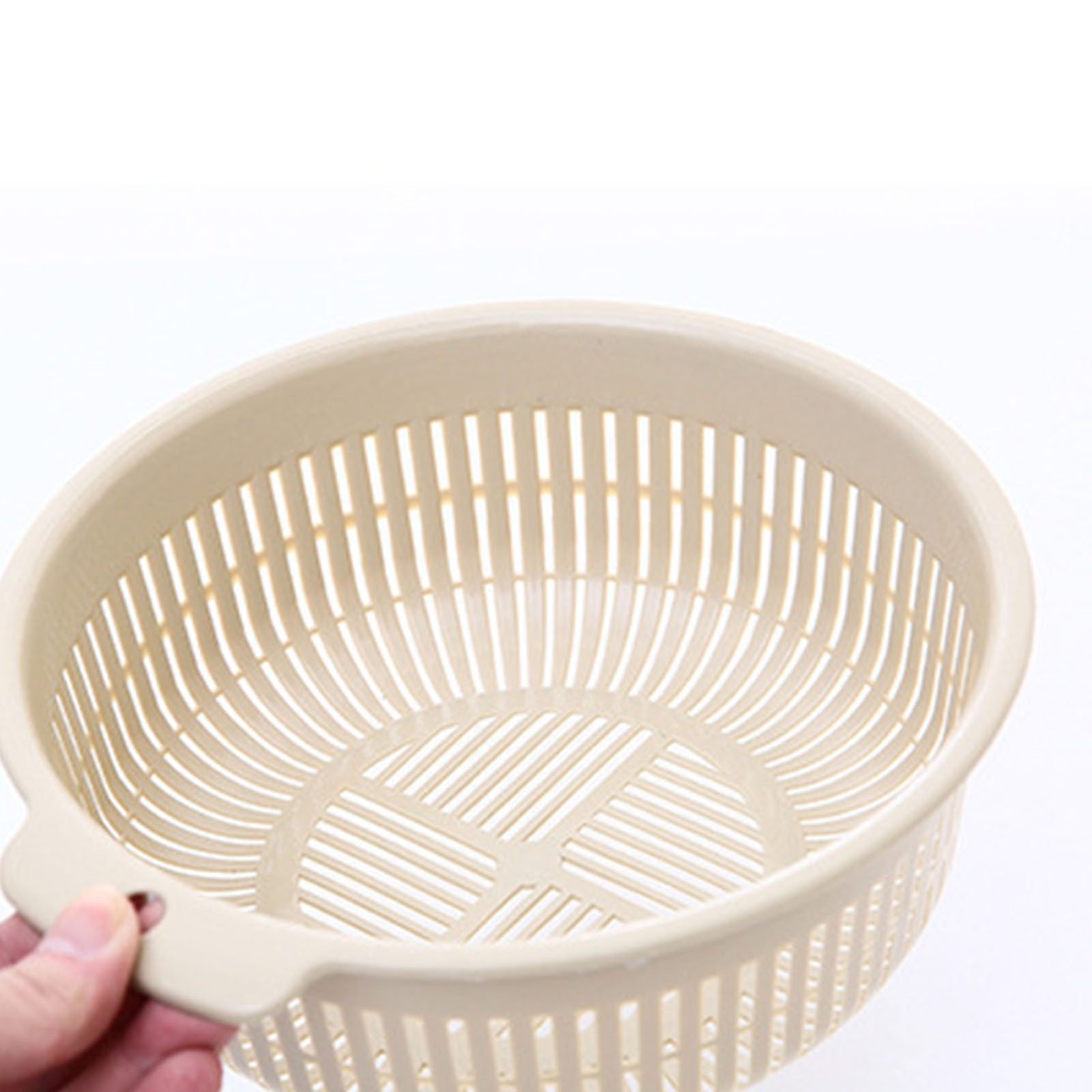 Double Layer Strainer Basket Sturdy Kitchen Strainer Colander Bowl Set For New
