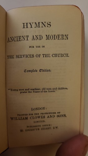 Vintage "The Book of Common Prayer" and "Hymns ancient & modern" in Purple Case - Bild 11 von 13