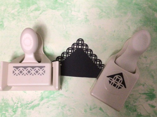 Neu Set 3 x MARTHA STEWART Moderne Girlande Eckbordüre BASTELN STANZEN & Magnet - Bild 2 von 3