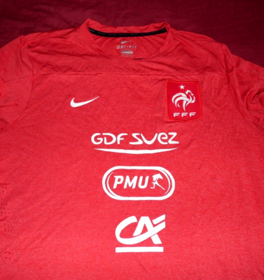 Maillot Entraînement Equipe De France 2013/2014 – Nike – Rouge – XXL – Porté
