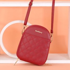 Women Cell Phone Bag Small Double Zip Cute Wallet Handbag Crossbody Shoulder Bag