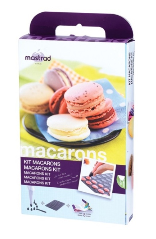 KIT MACARONS CAKE DESIGN TAPPETO TAPPETINO SILICONE SAC A POCHE MASTRAD F45360