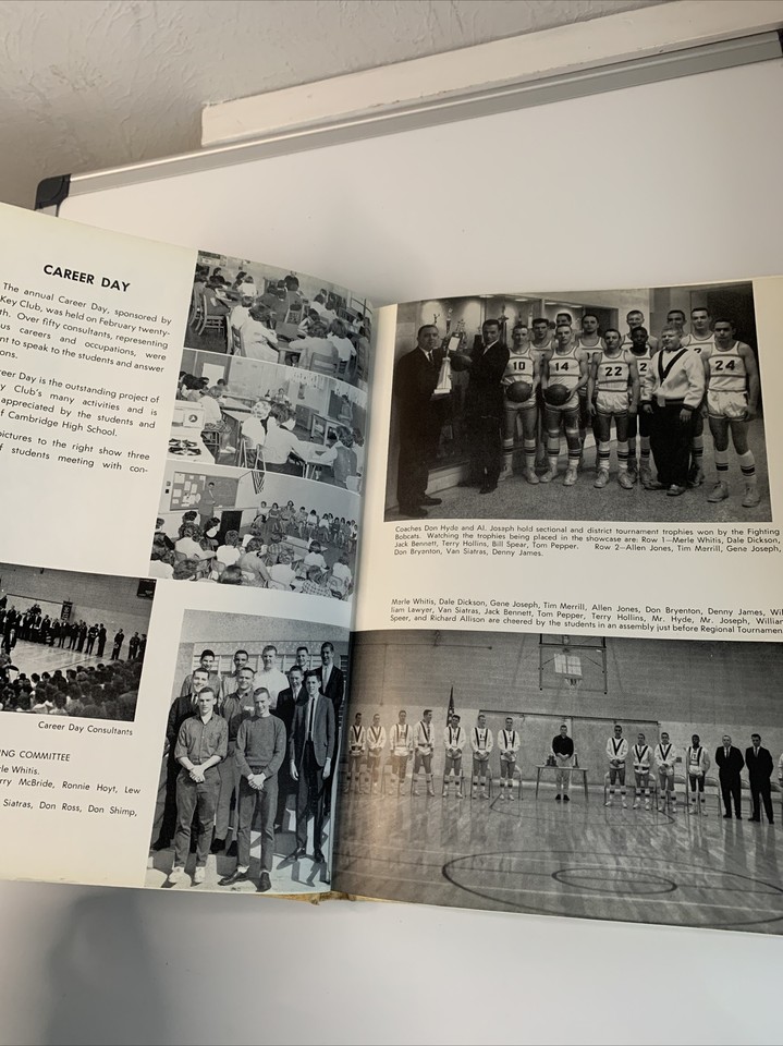 1961 Cantab Cambridge High School Ohio Yearbook Hardcover Dirty eBay