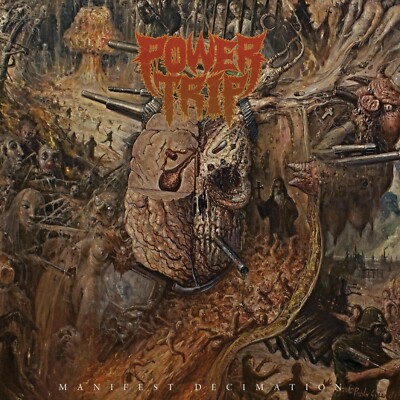 POWER TRIP Manifest Decimation BANNER HUGE 4X4 Ft Fabric Poster Tapestry Flag