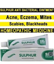 SULPHUR 10 OINTMENT CREAM ACNE BLACKHEAD SPOT SCABIES PSORIASIS ECZEMA 25gm