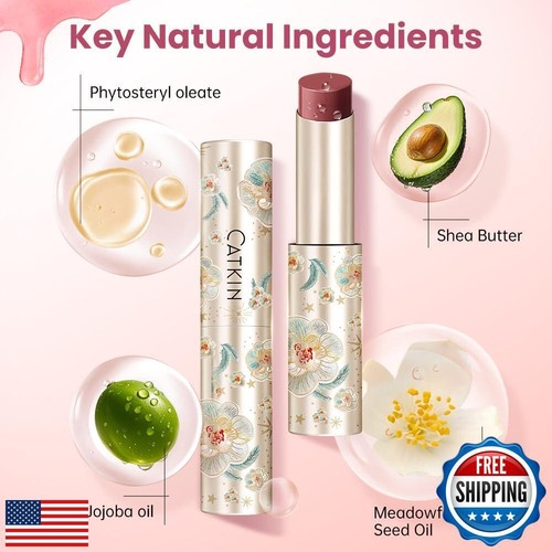 CATKIN Glossy Lip Balm Ultra Hydating Glow Lip Tinted Jelly Plump Melting Bal - Picture 4 of 5