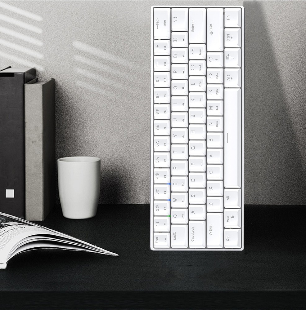 65% Compact Mechanical Keyboard with Blue Clicky Switches