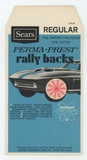 Sears Perma-Prest Rally Backs with Spinning Wheel 1960s VARI-VUE