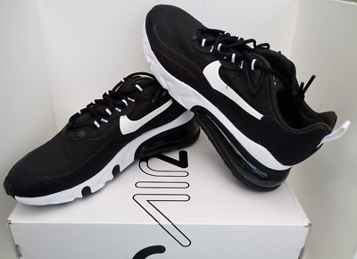 NIKE MEN'S Air Max 270 React Running Shoe Black / White.  STYLE CODE: CI3866 004