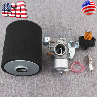 Carburetor For 1985-1995 Yamaha G2 G5 G8 G9 G11 4-Cycle Golf Cart w/ Spark Plug