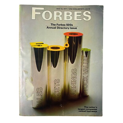 Forbes Magazine May 15, 1977 The Nation's Largest Companies Ranked GD Interior