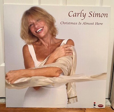 Carly Simon - Christmas Is Almost Here ULTRA RARE promo 24x24 poster board '02