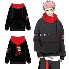 Anime Jujutsu Kaisen Cosplay Hoodie Yuji Itadori Pullover Sweatshirt Mens Teens