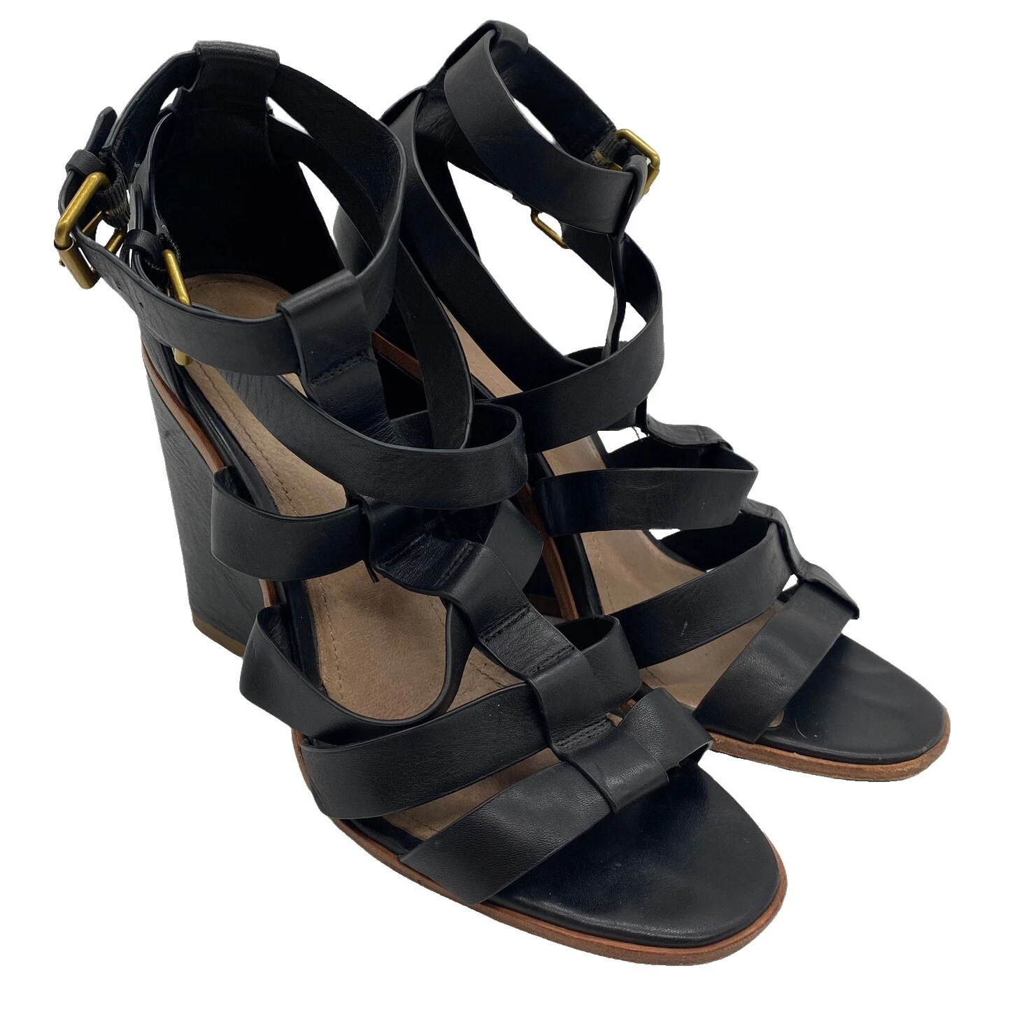 Negro Sandalias Pour La Victoire para Mujeres