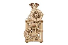 UGEARS Motoren-Uhr Modellbausatz 3D Puzzle Bausatz Mechanisches Modell Holzpuzzl
