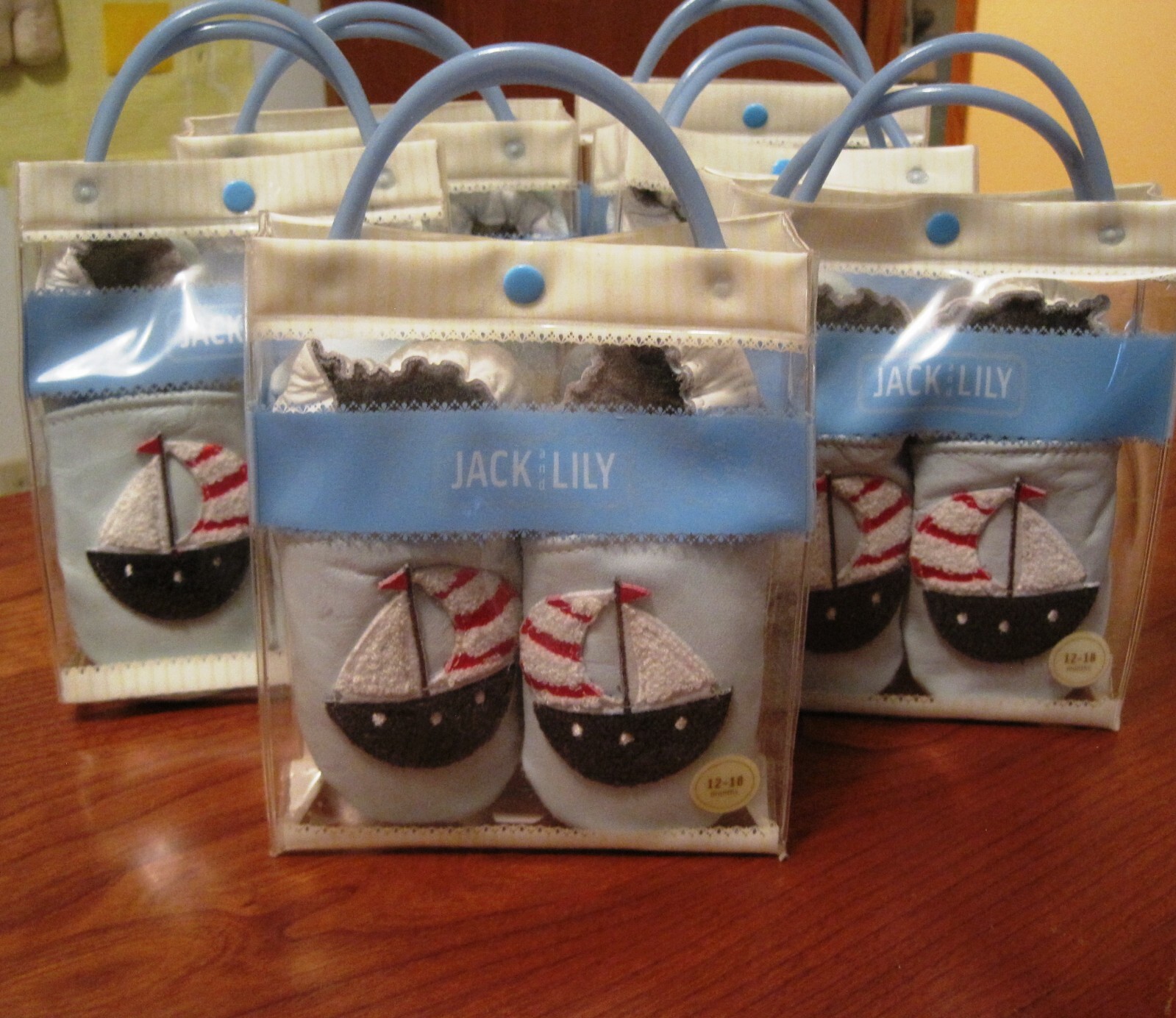 SAOLA NUOVE SCARPE PANTOFOLE JACK e LILY BARCA A VELA NAUTICA pelle SUOLA MORBIDA 12 18 mesi