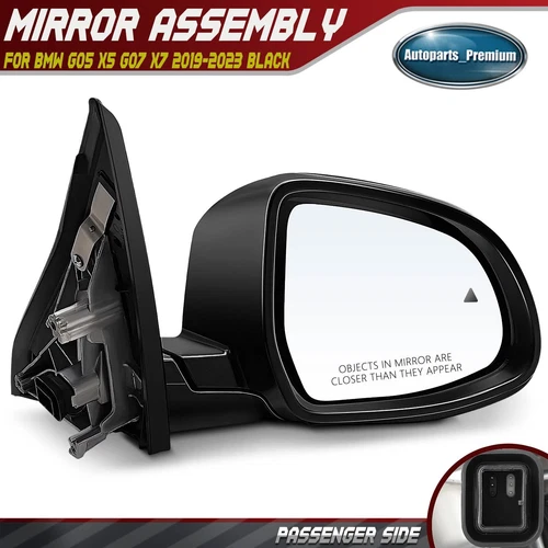 Right Passenger Power Mirror w/ Power Folding 5-Pin for BMW G05 X5 G07 X7 19-23