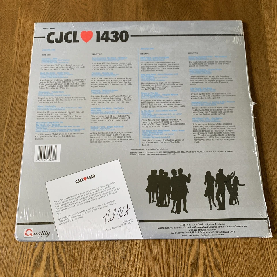 CJCL 1430 Quiet Moments Compilation Vinyl 2xLP Record 1987 Quality Canada SEALED - Image 3 of 4