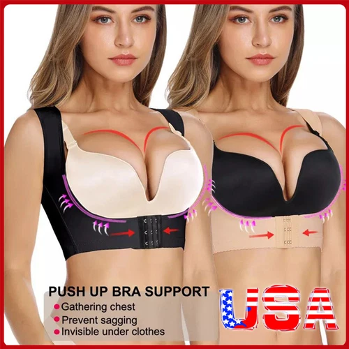 Adjustable Women Back Support Belt Posture Corrector Brace Shoulder Health Care - Picture 1 of 24