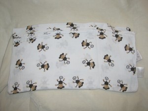 monkey swaddle blanket