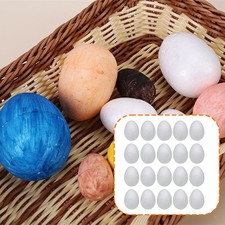20 Pieces Craft Foam Eggs Easter Eggs for Handmade Christmas DIY Decorations