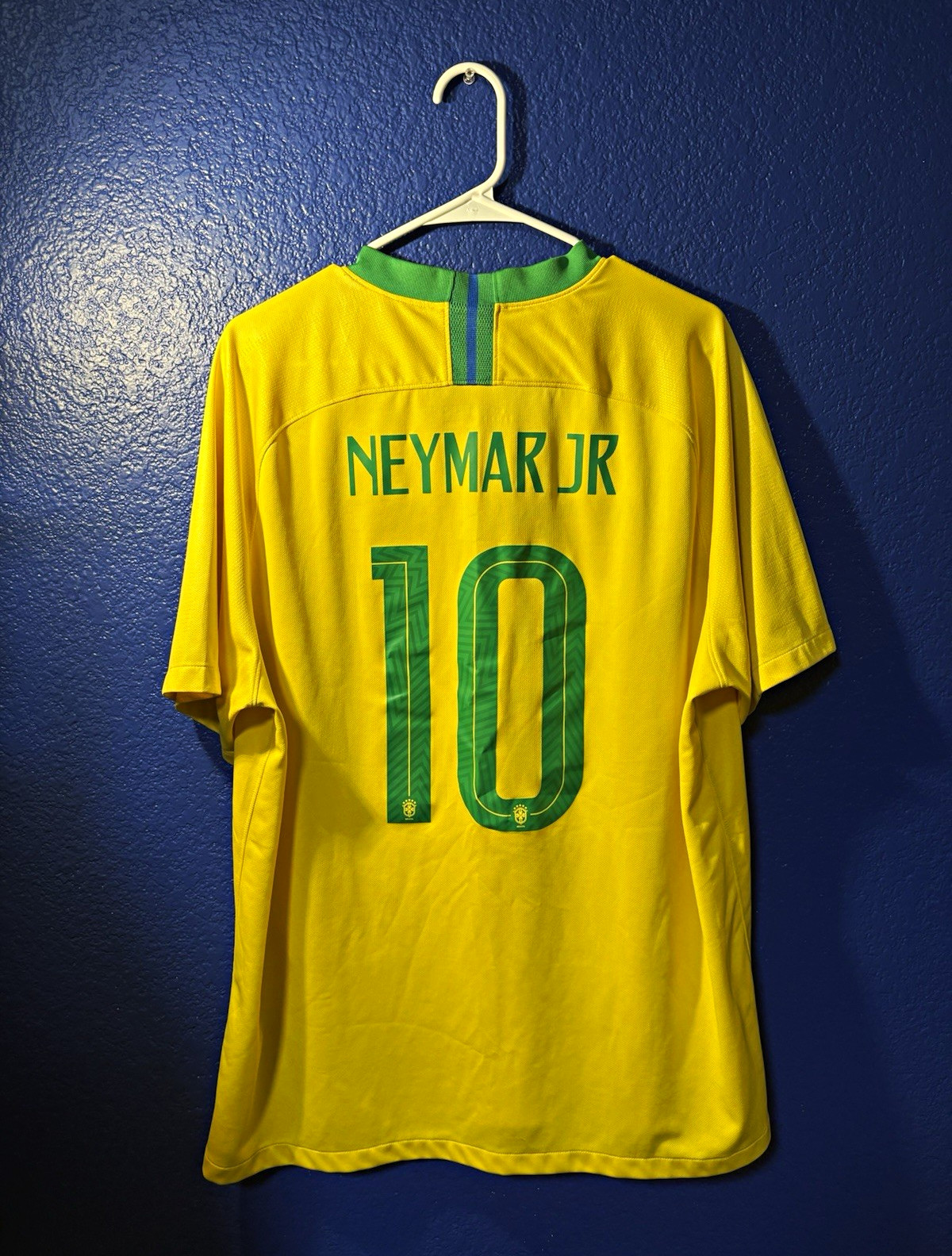 Brazil 2018/2019 neymar jr #10 home jersey - size XXL