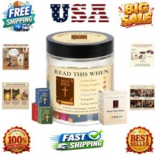 Bible Verse Jar with 90 Bible Verse Cards, Read This When Bible Verses Jar, P...