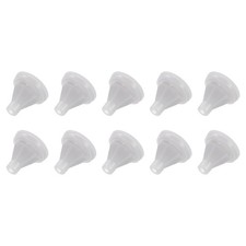 10pack Silicone Shower Head Replacement Nozzles Fit 4mm Hole Light Grey