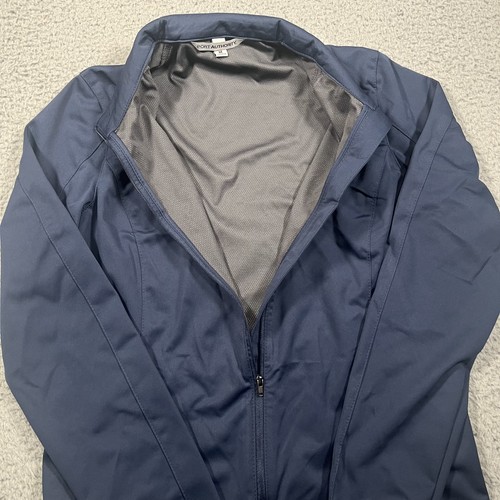 Port Authority Women's Navy Blue Full-Zip Mock-Neck Windbreaker Jacket Size M - Picture 5 of 14