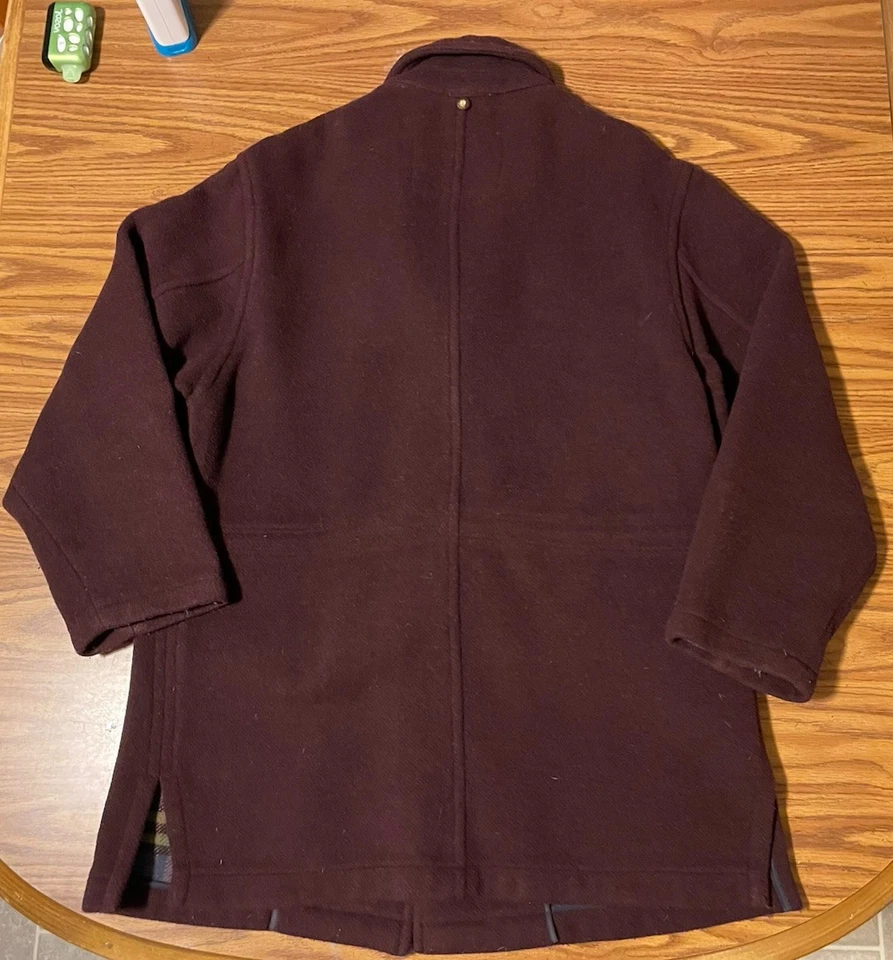 Abrigo de Lana Vintage Structure Le Collezioni Mezcla de Lana Pequeño Exterior Hombres Chaqueta Foto 2 de 4